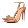 Christine Loubotin tacchi da donna scarpe designer stiletto sandals slingback tallone alto christian louboutin 【code ：L】in gomma con scatola con scatola