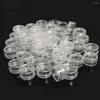 Bouteilles de rangement 50pcs 5G Scellé Round Plastic Box Dispenser Manucure Cream Bottle Transparent Trial Packs