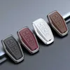 Car Key Zinc Alloy Cowhide Car Remote Key Case Fob For Geely Coolray X6 Emgrand Global Hawk GX7 Remote Accessories Car-Styling Keychain T240509