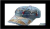 Ins Fashion Luxury Designer Diamonds Diamonds Crystal Crown Blue Jeans Baseball estivo per donne Cappelli da sole Girls3179989