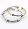 Bracelets de charme MSX Charmes classiques Bracelet en acier inoxydable étoiles de mer punk câble fil Stripe Wedding Party Bijoux Acceso1156089