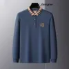 prada gucci louis vuitton balenciaga moncler fendi ralph lauren Вы Großhandel 2023 Herbst- und Winter-Herren Polos 100% Baumwollpolo-Hemd Langarm T-Shirt Sticked Herbst Geschäfte