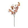 Fleurs décoratives 1pc eucalyptus artificiel feuilles 6 branches fausses plantes Greenery tiges pour le jardin à la maison Table de table de mariage décor