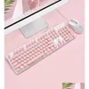 Keyboard Myse Combos Punk Round Keycap Wired Retro Iluminating maszyny do pisania klawisze LED LED LED MITIMEDIA USB Gaming Keyboards DEL OTK1Z