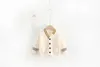 Ensemble du baby tricot cardigan pull en V en V en V Childrens Jump Q240508