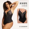 Corset Cross Border European en American Lace uitgehold jumpsuit, sexy bodysuit, dames taille aanscherpende billen tillen, plus size shapi