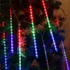 Solar LED Meteoor Douche Outdoor Kerstmis Decoratie Licht String Fairy Lights Street Garden Yard Holiday Lighting 240508