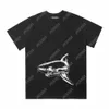 Palm PA 24SS Summer Letting Impresión Boceto Bloqueo Tiburón Tiburado Camiseta Novio Regalo Floje Hip Hop de gran tamaño Unisex Amantes de manga corta TEES TEES ANGELS 2225 IWBT