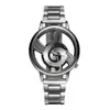 Armbandsur 2022 mode- och avslappnad musiknotning notation rostfritt stål klock handled för män kvinnor silverklockor 198n