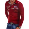 Polo's voor herenmodieuze met lange mouwen Polo Heren Casual Gedrukte Ultradunne shirt Heren 4xl Para HOMBRE Q240508