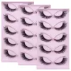 15pairs/3pack Cat Eye Lashs Длинные ресницы кошачьи глаза выглядят тонкие ресницы для глаз удлиненная полоса густая ложная ресна