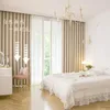 Curtain (5) 2024 Shaoxing Wholesale Thickened Cream Household Simple Velvet Room Blackout Chenille Curtains