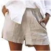 Женские шорты с коротким рукавом блузки для женщин повседневная высокая талия модная пляжная крейсерская леггинсы