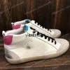 Golden Goosee New Designer Shoes Designer Itália Sneaker Mid Star Sapatos Mulheres Leopard Print Pink -Gold Glitter Classic White Do -old Dirty Dirty