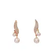 Chandelier en peluche 2023 Nouvelle imitation classique Elegant Double Pearl Boucles d'oreilles pour femmes pour femmes Crystal Long Pildel Drop Oreau Boucle de mariage Bijoux