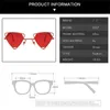 2024 Солнцезащитные очки ретро сплав -треугольник панк солнцезащитные очки для мужчин Полые очки.