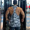 Zomer camouflage heren spiervest y rug gym kleding bodybuilding fitness tanktop mouwloos shirt workout stringer singlets 240508