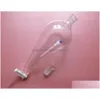 OUTROS ESCOLAS DE ESCOLAS DE ESCRITÓRIAS SUBSTRUÍDAS DE ESCOLAS ATRIBULADAS- 1000 ml 24/29 Funil de queda de separação piriforme 1L PTFE Stopcock Glass Stopper Chem DHZ06