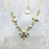 Halskette Royalty Star Moon Gold Brandneue Linkkette Fein Schmuck Europa Sier Böhmen Geschenk für Frauen