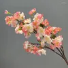 Dekorative Blumen simulierte Kirschblütenzweige Blüten Seiden Hochzeit Arrangements Gefälschte Hausdekoration