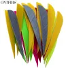 Darts 100 Pcs 4Inch Water Drop Shape Parabolic Archery Feathers Fletching Hunting Accessories For Arrow DIY Hunting Shooting