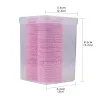 Cils 200pcs Papier d'essuyage, dissolvant en coton, essuyage de bouteille de bouteille en caoutchouc pour éviter le blocage, coussin de nettoyage en caoutchouc