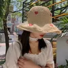 Berets Sun Hat Beach Ladies Летние шляпы для женщин соломенная вязание