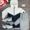 Sweat à sweat technologique Trackie Trackie Fleep Hoodie Zip Up Hoodie Pant Tracksuit Femme Sports Pants Jogger Pantal