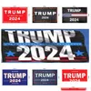 Banner Flags Stock 150cm Trump 2024 Flag U S Campagne présidentielle 3x5ft pour la cour de jardin 13 styles de livraison de chute de gros fest dhyuz