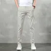 Pantaloni casual estivi primaverili maschili sling dritta leggeri pantaloni traspiranti traspiranti rapidi elastici golf maschi golf 240422