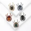 Broches vintage requintados strass aranha Broche Broche Feminino Corto Halloween Presente de Halloween