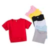 Kleidungssets Sommer Kinderkinder Top+Shorts Marke bedrucktes Kinder-T-Shirt-Set für Jungen und Mädchen im Alter von 2-12 lässigen Kurzarm-Baumwollkleidung Setl240509