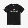 T-shirts voor heren Palestijnse nationale vlag T-shirt Fashion Jersey National Team 100% katoen T-shirt TS landelijke sport gym PS PSE PSE TOP T240508