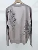 Women's Knits Women Single Breasted Sweater Coat Wool Loose Floral Print Long Sleeve Female 2024 Autumn Knit Cardigan