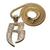 2024 Designer Design Nouveau collier avec un collier de lettre de hip hop diamant à la mode et à col en alliage personnalisé Bar danse de la mode de la mode