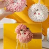 Robes de serviettes CHENILLE Hand Ball For Wipe Hands Creative Tail Towl Fast Drying Microfiber Absorbants Soft Bathroom Supplies