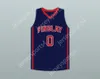 Custom Nay Mens Youth/Kids Bol Bol 0 Findlay Prep Navy Blue Basketball Jersey 1 top cucito S-6xl