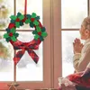 Fleurs décoratives couronne de Noël de 8 pouces décoration de décoration de décoration intérieure Créez une ambiance pour la bougie d'arbre de fenêtre