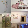 Artes y manualidades 12 piezas/lote 3D Pegates de pared PVC Refinillo Magnet mariposa Pegatina de bricolaje Decoración de habitaciones para niños #85497