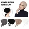 Etniska kläder mjuka modal muslimska turban hatt inre hijab mössor islamiska headwrap hattar underscarf turbante mujer india kvinnlig motorhuven i6p3