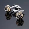 Kumbası Bağlantıları Klasik Fransız Twist Cufflinks Gold Gümüş Mavi Mor Kollin Düğmesi Erkek Kufflints Business Jewelry Q240508