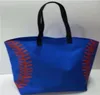 2021 Outdoor White Oxford Bag Mesh Handle Oversize Baseball Shoulder Bagsports Prints Tote Handbag Canvas Sport Travel Beach för 7818242