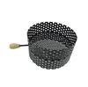 Metal Net Hookah Bowl With Wood Handle Chicha Shisha Bowls Smoking Accessories Tool Hole Filter Holder For Glass Water Bongs Oil Rigs