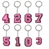 Клавичные ласки розовый номер для ключей для класса для призов в классе.