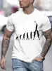 Męskie koszulki Rugby Evolution Nowość zabawna koszulka Męska Czarna Top T Hipster Owwrotna koszulka Ts Ts Modna T-shirt HARAJUU T240506