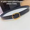 10A Premium Designer Belts with Gold Silver Octagonal Buckle Women's Leather Waistbands with Gift Box 26932 26968