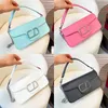 Mode topkwaliteit 2 maten ontwerper staguette tas heren loco vlogo dames koppeling crossbody de draagtassen luxe handtas handtas lederen canvas zadel hebben een tas schoudertas