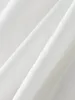 Blouses pour femmes Fsle Coton blanc plissé de support de support à manches longues à manches longues Pillumage professionnel 24FS11264