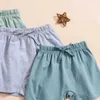 Zestawy odzieży Baby Boy Shorts 3 Pack Casual Plain Shorts Elastyczne spodnie do joggera w talii
