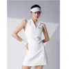 Abiti attivi Skirt Polo Dress Women Wear Sport Tennis Outfit Beach Badminton Attività da esterno Girl 2024 New Y240508